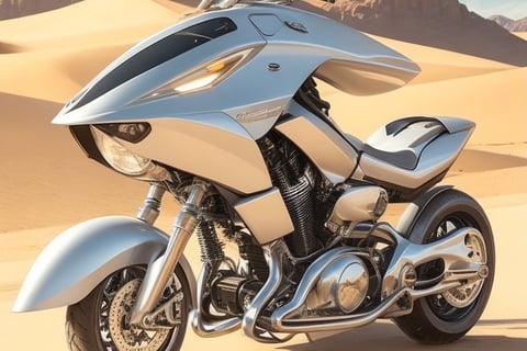 A maybe not so aerodynamic motorcycle!