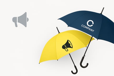 Corporate gifting umbrella designed by Navi Mumbai-based manufacturer