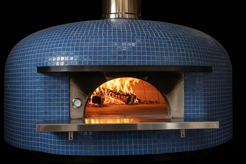 horno napolitano azul