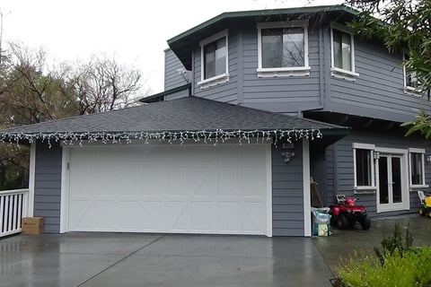 Steel carriage style garage door Novato, Ca.