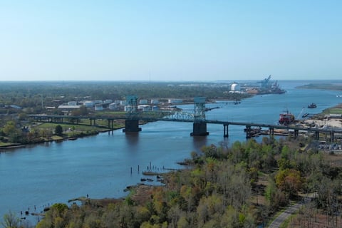 Wilmington NC Cape Fear Bridge Cinematic Photo