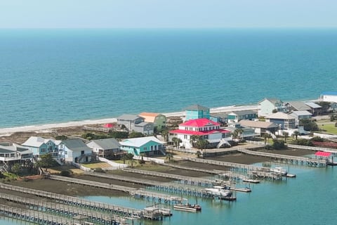 Oak Island Strand Docks Boats ICW Intercoastal Waterway