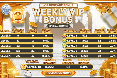 Weekly VIP Bonuses