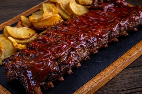 costillar de cerdo a la barbacoa