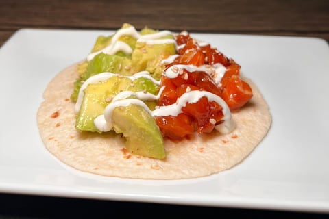 taco de salmón