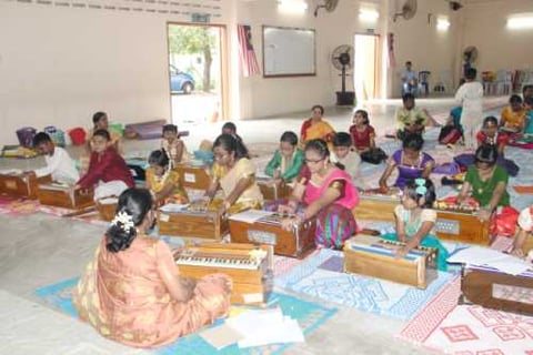 Mataji Laxmi harmonium performance