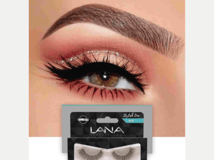 Cílios Postiços Modelo Stilish Line 136, 24 Unidades, 12 Pares, Preto