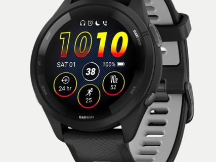Garmin Smartwatch de corrida Forerunner 265, tela AMOLED colorida.