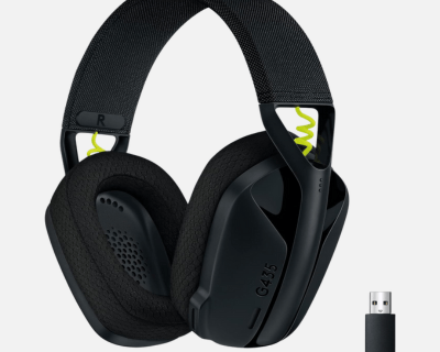 Headset Gamer Sem Fio Logitech G435 LIGHTSPEED, Conexão USB e Bluetooth, Microfone Embutido, Bateria