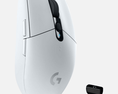 Mouse Gamer Sem Fio Logitech G305 LIGHTSPEED com 6 Botões - Branco