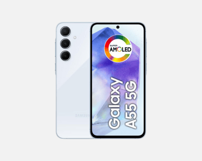 Samsung Galaxy A55 5G, Câmera Tripla Traseira de até 50MP, Selfie de 32MP, 256GB - Azul Claro