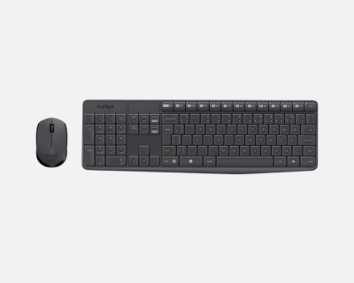 Combo Teclado e Mouse sem fio Logitech MK235 com Conexão USB