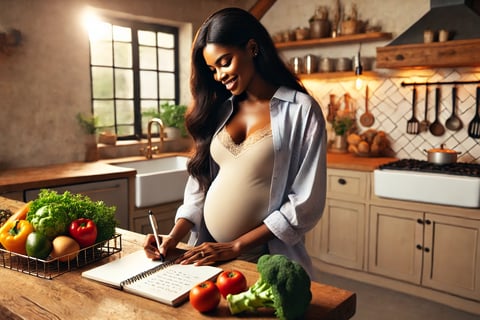 pregnancy nutrition, meal planning, recipes, glowing and healthy