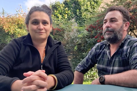 Cyrielle Huteau et Benoit Beillet co-fondateur de l'association les Etoiles Veillantes