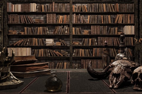 old library