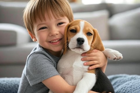 beagle para criança