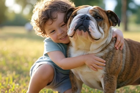 bulldog para criança
