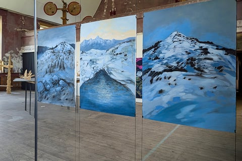 peintures a tempera de vincent Ganaye - juin juillet 2025 Vosges