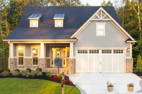 a house with a driveway and driveway with a driveway