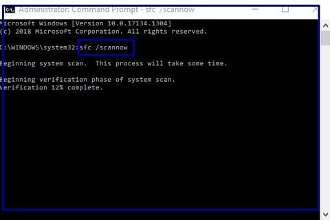 sfc scannow in command prompt