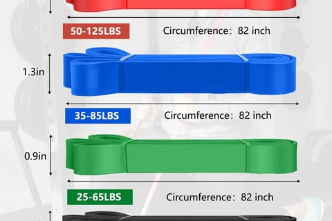 a set of three different colored plastic wristbands