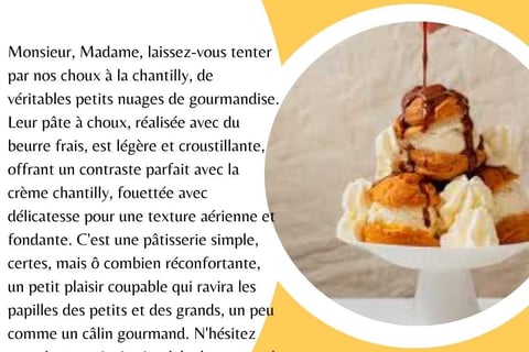 Exemple argumentation commerciale choux chantilly