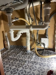 garbage disposal removal and sink re-piping job in covington ky