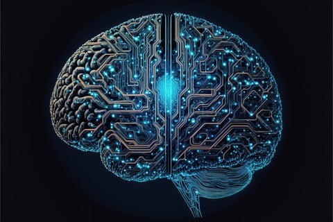 brain thinking in lines