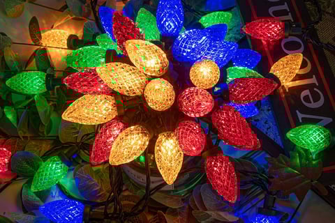 Christmas string lights
