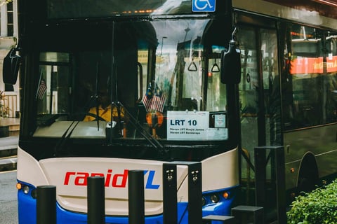 Public transportation RapidKL LRT MRT