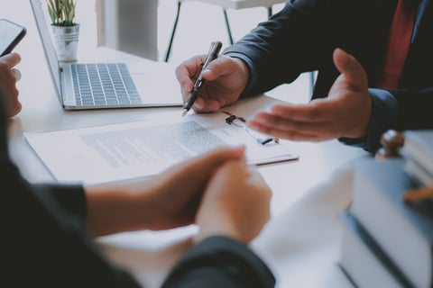 First-time homebuyers getting pre-approved for a mortgage