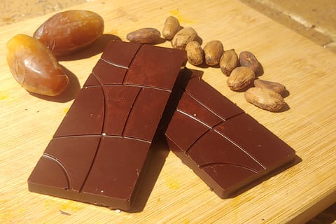 cacao cru, tablettes sans sucre