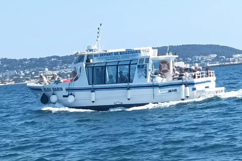 n The Bleu Marin leaves Bouzigues quai twice daily