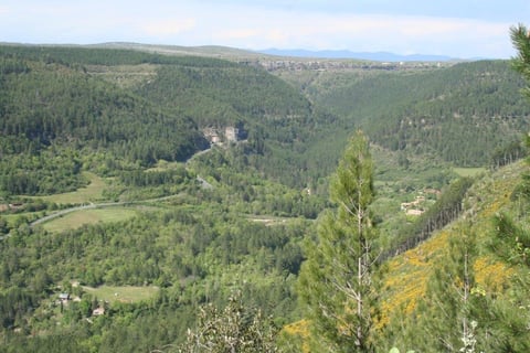 Our road leading up to the Causses du Larzac