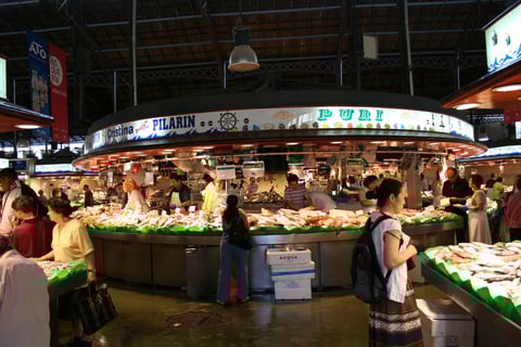 The Boqueras Market; Las Ramblas, Barcelona