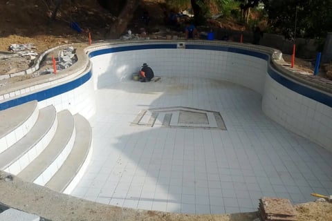 Hasil akhir kolam renang di depok buatan dayanapool