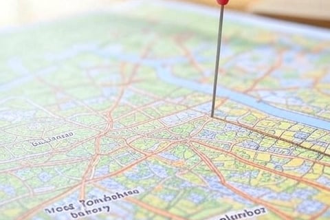 A map of West Yorkshire highlighting Leeds with a pin, surrounded by local SEO keywords like JJSEO
