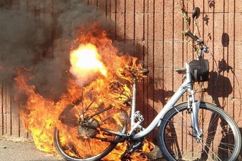 ebike on fire