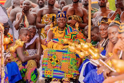 a group of people dressed in traditional african attire