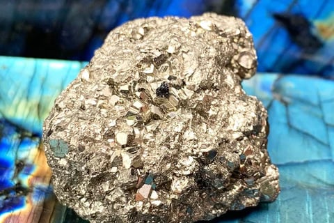 Pyrite rough form crystal to attract money