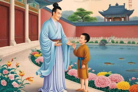 Trần Nhật Duật nói chuyện với con trịnh giác mật