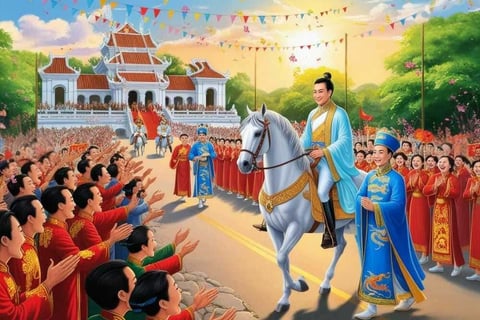 Trần Nhật Duật và Trịnh Giác Mật Tiến Vào Thăng Long