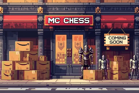 a store front of a store with boxes stacked on boxes