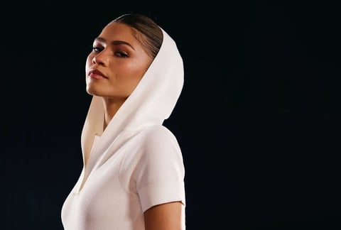 Zendaya wearing Louis Vuitton at Paris Fashion Week