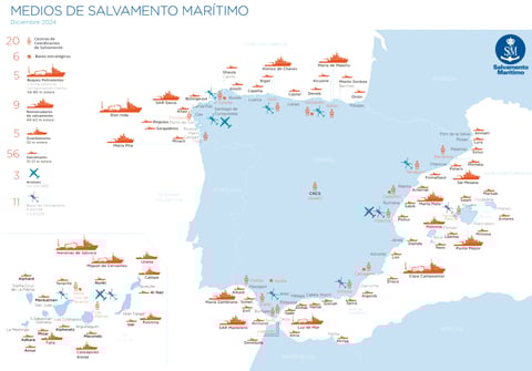 Medios maritimos y aereos de salvamento maritimo , barcos con nombres de estrellas