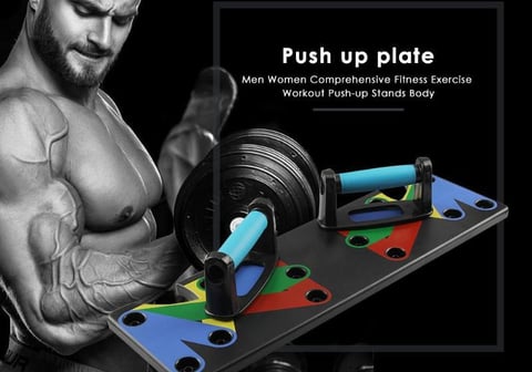 man curling dumbbells