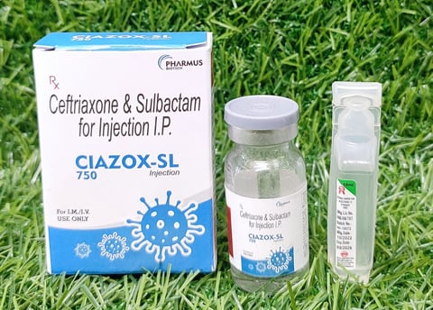 Ceftriaxone & Sulbactam for Injection I.P. (CIAZOX-SL 750)