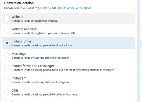 Conversion location