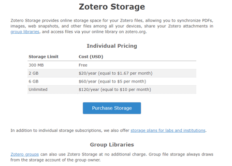 storage