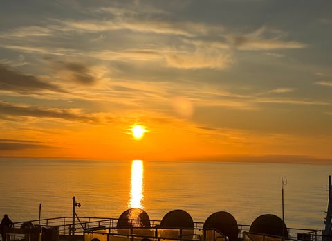 Late night Sunset on an Alaskan Cruise